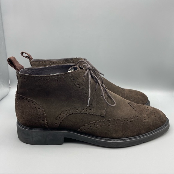 Antonio Bossi Oxfords Men’s Size 8.5 US/ 42 EU Brown Suede Leather (Damaged) - Picture 4 of 15